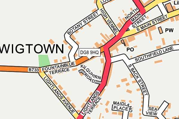 DG8 9HQ map - OS OpenMap – Local (Ordnance Survey)