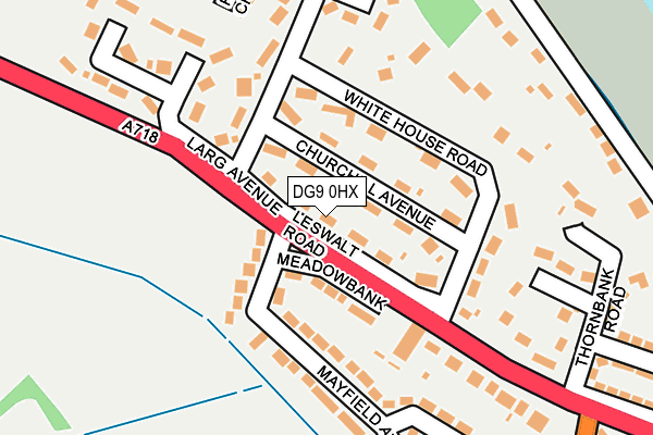 DG9 0HX map - OS OpenMap – Local (Ordnance Survey) DG9 0HX map - OS OpenMap – Local (Ordnance Survey)