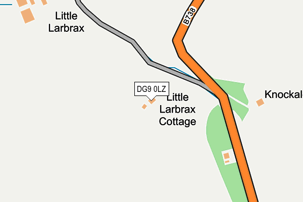 DG9 0LZ map - OS OpenMap – Local (Ordnance Survey)