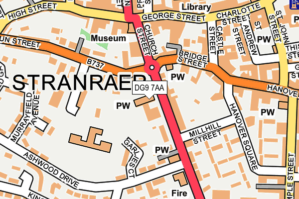 DG9 7AA map - OS OpenMap – Local (Ordnance Survey)