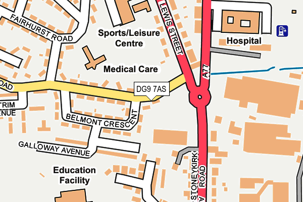 DG9 7AS map - OS OpenMap – Local (Ordnance Survey) DG9 7AS map - OS OpenMap – Local (Ordnance Survey)