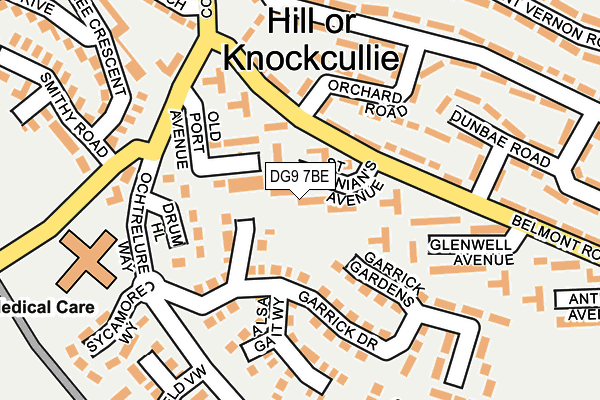 DG9 7BE map - OS OpenMap – Local (Ordnance Survey) DG9 7BE map - OS OpenMap – Local (Ordnance Survey)