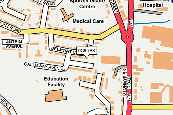 DG9 7BS map - OS OpenMap – Local (Ordnance Survey) DG9 7BS map - OS OpenMap – Local (Ordnance Survey)