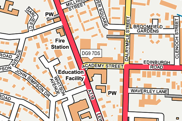 DG9 7DS map - OS OpenMap – Local (Ordnance Survey) DG9 7DS map - OS OpenMap – Local (Ordnance Survey)