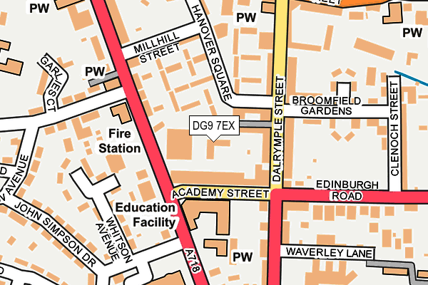 DG9 7EX map - OS OpenMap – Local (Ordnance Survey) DG9 7EX map - OS OpenMap – Local (Ordnance Survey)