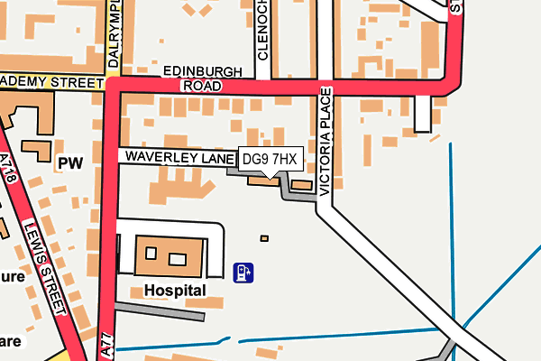 DG9 7HX map - OS OpenMap – Local (Ordnance Survey) DG9 7HX map - OS OpenMap – Local (Ordnance Survey)