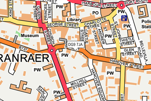DG9 7JA map - OS OpenMap – Local (Ordnance Survey) DG9 7JA map - OS OpenMap – Local (Ordnance Survey)