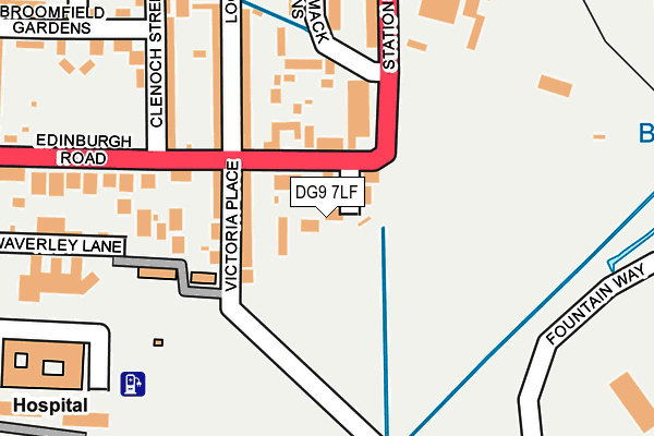DG9 7LF map - OS OpenMap – Local (Ordnance Survey) DG9 7LF map - OS OpenMap – Local (Ordnance Survey)