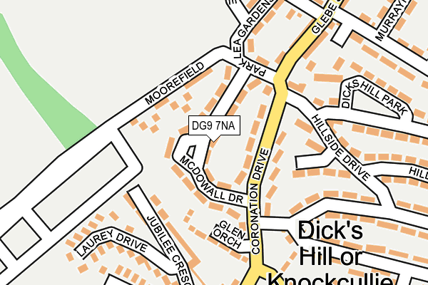DG9 7NA map - OS OpenMap – Local (Ordnance Survey)
