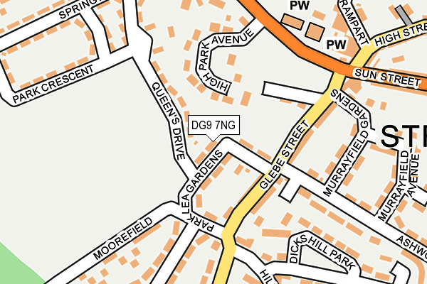 DG9 7NG map - OS OpenMap – Local (Ordnance Survey) DG9 7NG map - OS OpenMap – Local (Ordnance Survey)