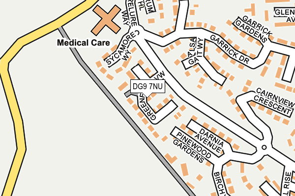 DG9 7NU map - OS OpenMap – Local (Ordnance Survey) DG9 7NU map - OS OpenMap – Local (Ordnance Survey)
