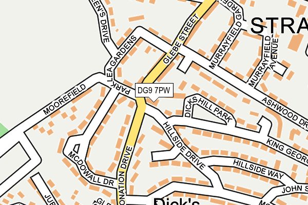 DG9 7PW map - OS OpenMap – Local (Ordnance Survey) DG9 7PW map - OS OpenMap – Local (Ordnance Survey)