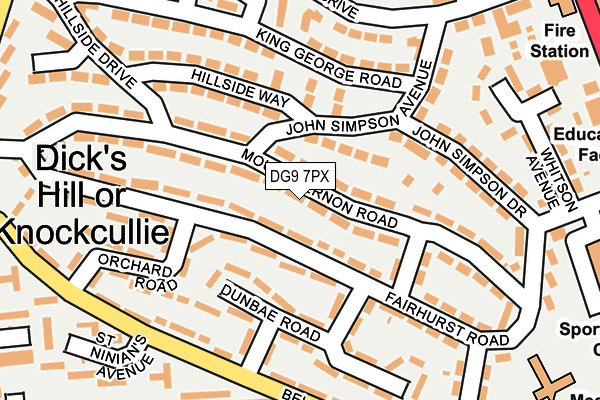 DG9 7PX map - OS OpenMap – Local (Ordnance Survey) DG9 7PX map - OS OpenMap – Local (Ordnance Survey)