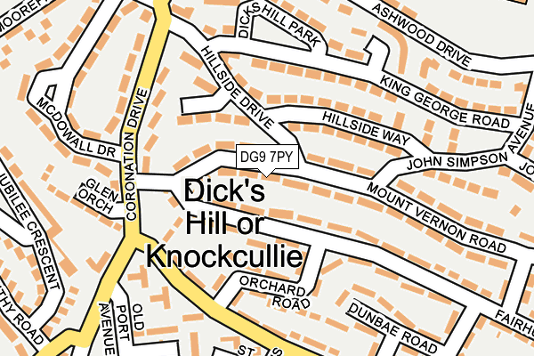 DG9 7PY map - OS OpenMap – Local (Ordnance Survey) DG9 7PY map - OS OpenMap – Local (Ordnance Survey)
