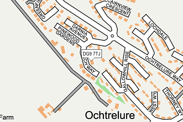 DG9 7TJ map - OS OpenMap – Local (Ordnance Survey) DG9 7TJ map - OS OpenMap – Local (Ordnance Survey)