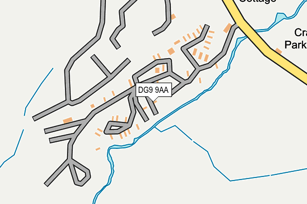 DG9 9AA map - OS OpenMap – Local (Ordnance Survey) DG9 9AA map - OS OpenMap – Local (Ordnance Survey)