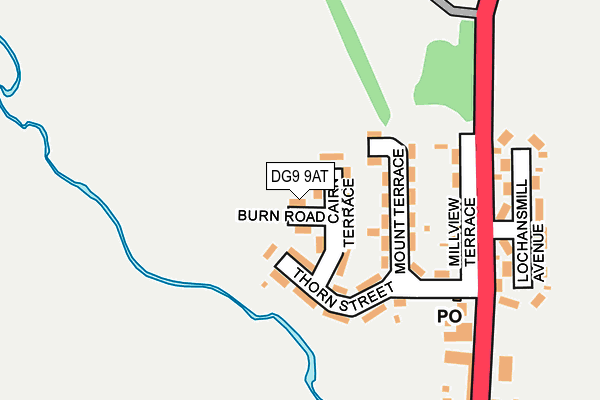DG9 9AT map - OS OpenMap – Local (Ordnance Survey) DG9 9AT map - OS OpenMap – Local (Ordnance Survey)