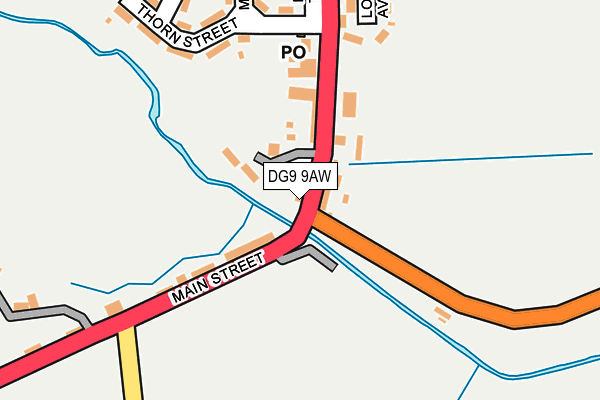 DG9 9AW map - OS OpenMap – Local (Ordnance Survey) DG9 9AW map - OS OpenMap – Local (Ordnance Survey)
