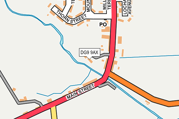DG9 9AX map - OS OpenMap – Local (Ordnance Survey) DG9 9AX map - OS OpenMap – Local (Ordnance Survey)