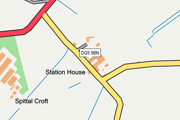 DG9 9BN map - OS OpenMap – Local (Ordnance Survey) DG9 9BN map - OS OpenMap – Local (Ordnance Survey)