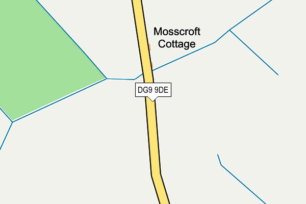 DG9 9DE map - OS OpenMap – Local (Ordnance Survey) DG9 9DE map - OS OpenMap – Local (Ordnance Survey)