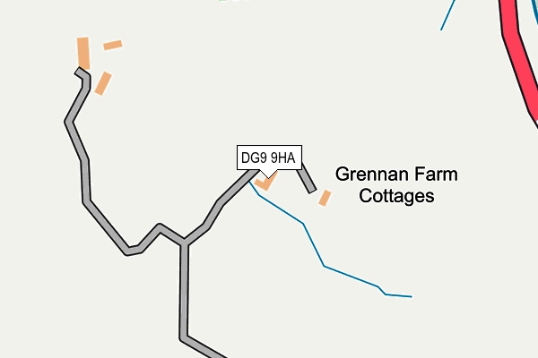 DG9 9HA map - OS OpenMap – Local (Ordnance Survey) DG9 9HA map - OS OpenMap – Local (Ordnance Survey)