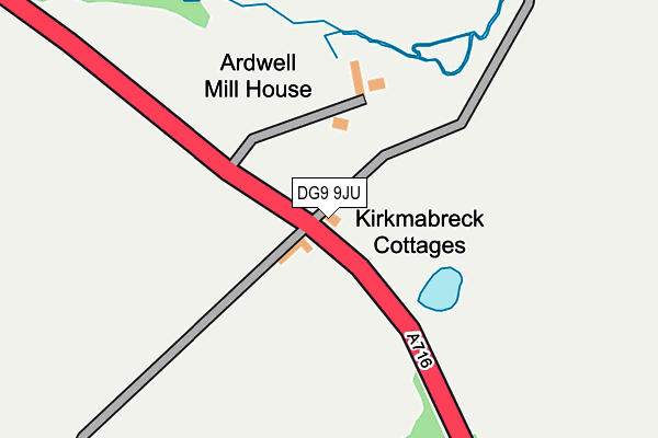 DG9 9JU map - OS OpenMap – Local (Ordnance Survey) DG9 9JU map - OS OpenMap – Local (Ordnance Survey)
