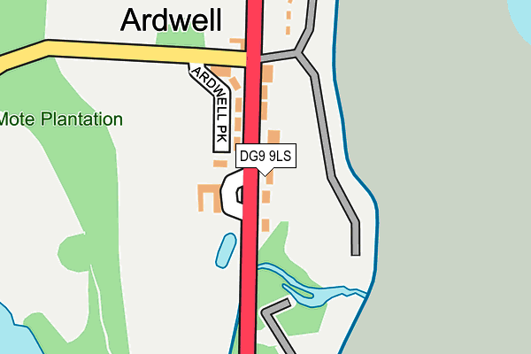 DG9 9LS map - OS OpenMap – Local (Ordnance Survey) DG9 9LS map - OS OpenMap – Local (Ordnance Survey)