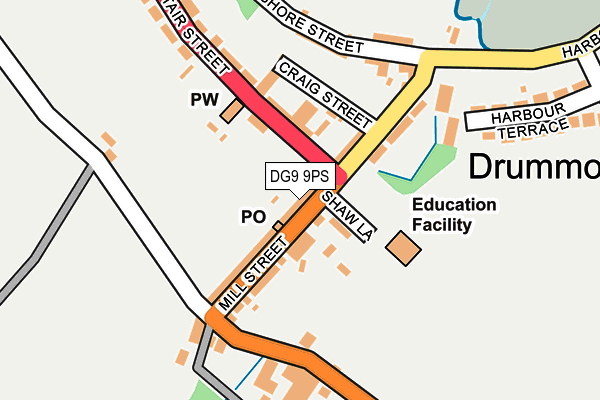 DG9 9PS map - OS OpenMap – Local (Ordnance Survey) DG9 9PS map - OS OpenMap – Local (Ordnance Survey)