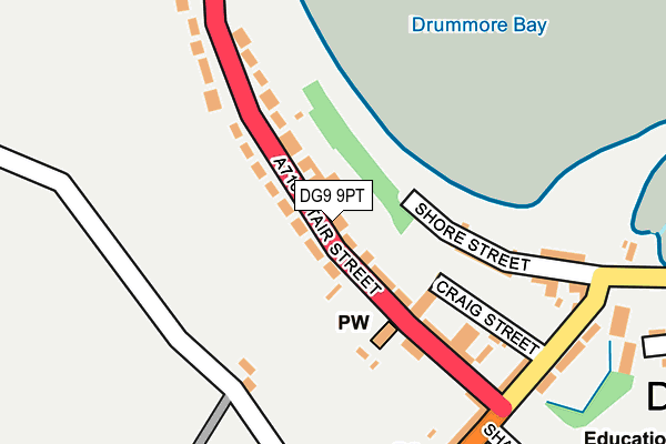 DG9 9PT map - OS OpenMap – Local (Ordnance Survey) DG9 9PT map - OS OpenMap – Local (Ordnance Survey)