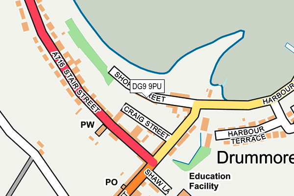 DG9 9PU map - OS OpenMap – Local (Ordnance Survey) DG9 9PU map - OS OpenMap – Local (Ordnance Survey)