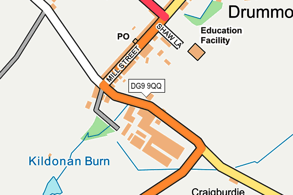 DG9 9QQ map - OS OpenMap – Local (Ordnance Survey)