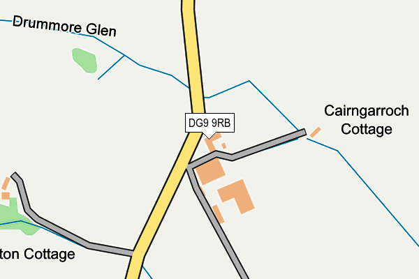 DG9 9RB map - OS OpenMap – Local (Ordnance Survey) DG9 9RB map - OS OpenMap – Local (Ordnance Survey)