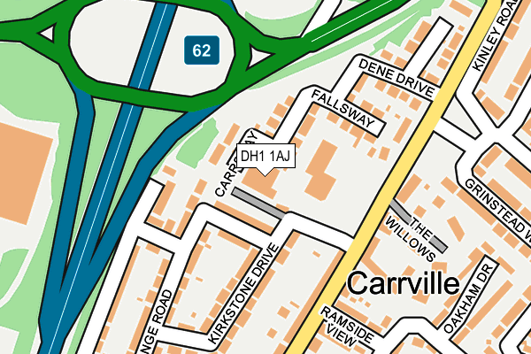 DH1 1AJ map - OS OpenMap – Local (Ordnance Survey) DH1 1AJ map - OS OpenMap – Local (Ordnance Survey)