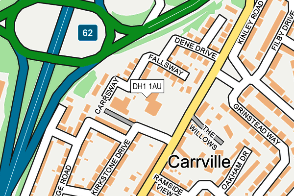 DH1 1AU map - OS OpenMap – Local (Ordnance Survey) DH1 1AU map - OS OpenMap – Local (Ordnance Survey)