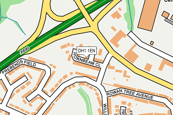 DH1 1EN map - OS OpenMap – Local (Ordnance Survey) DH1 1EN map - OS OpenMap – Local (Ordnance Survey)