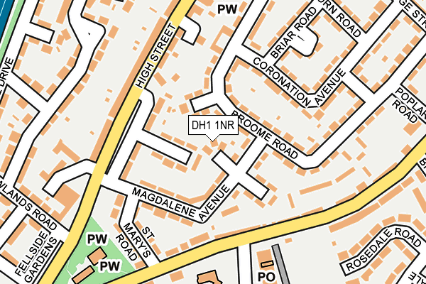 DH1 1NR map - OS OpenMap – Local (Ordnance Survey) DH1 1NR map - OS OpenMap – Local (Ordnance Survey)