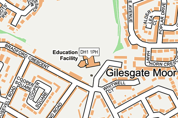 DH1 1PH map - OS OpenMap – Local (Ordnance Survey) DH1 1PH map - OS OpenMap – Local (Ordnance Survey)