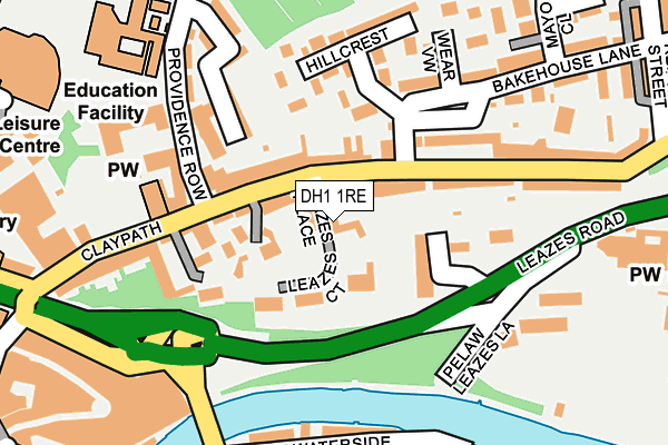 DH1 1RE map - OS OpenMap – Local (Ordnance Survey) DH1 1RE map - OS OpenMap – Local (Ordnance Survey)
