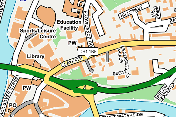 DH1 1RF map - OS OpenMap – Local (Ordnance Survey) DH1 1RF map - OS OpenMap – Local (Ordnance Survey)