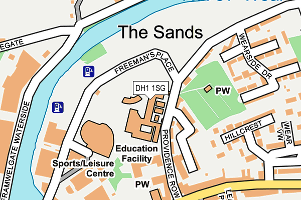DH1 1SG map - OS OpenMap – Local (Ordnance Survey) DH1 1SG map - OS OpenMap – Local (Ordnance Survey)