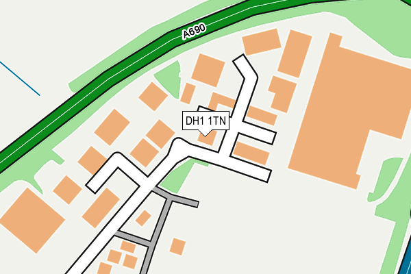 DH1 1TN map - OS OpenMap – Local (Ordnance Survey) DH1 1TN map - OS OpenMap – Local (Ordnance Survey)