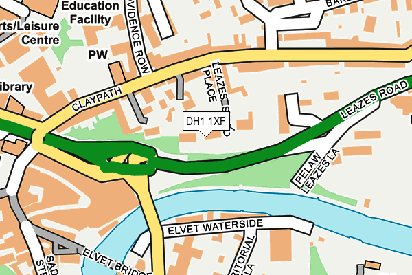 DH1 1XF map - OS OpenMap – Local (Ordnance Survey) DH1 1XF map - OS OpenMap – Local (Ordnance Survey)