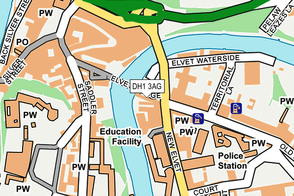 DH1 3AG map - OS OpenMap – Local (Ordnance Survey) DH1 3AG map - OS OpenMap – Local (Ordnance Survey)