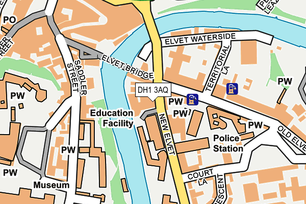 DH1 3AQ map - OS OpenMap – Local (Ordnance Survey) DH1 3AQ map - OS OpenMap – Local (Ordnance Survey)