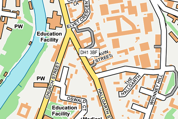 DH1 3BF map - OS OpenMap – Local (Ordnance Survey) DH1 3BF map - OS OpenMap – Local (Ordnance Survey)