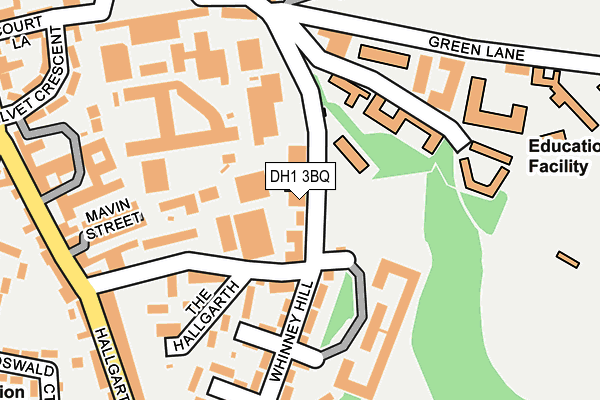 DH1 3BQ map - OS OpenMap – Local (Ordnance Survey) DH1 3BQ map - OS OpenMap – Local (Ordnance Survey)