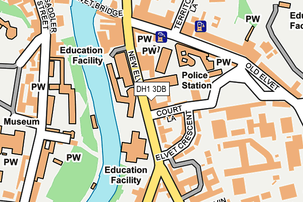 DH1 3DB map - OS OpenMap – Local (Ordnance Survey) DH1 3DB map - OS OpenMap – Local (Ordnance Survey)