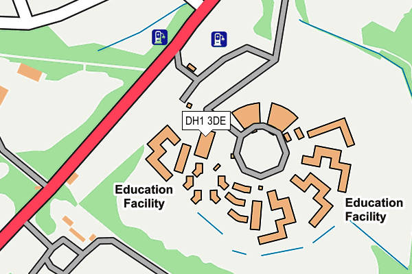 DH1 3DE map - OS OpenMap – Local (Ordnance Survey) DH1 3DE map - OS OpenMap – Local (Ordnance Survey)