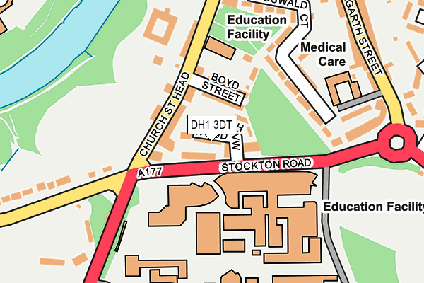 DH1 3DT map - OS OpenMap – Local (Ordnance Survey) DH1 3DT map - OS OpenMap – Local (Ordnance Survey)